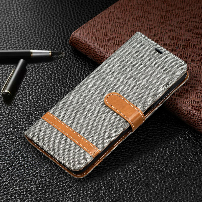 Xiaomi Mi 10T / 10T Pro Fabric and Leather Effect Strap Case