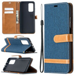 Xiaomi Mi 10T / 10T Pro Fabric and Leather Effect Strap Case