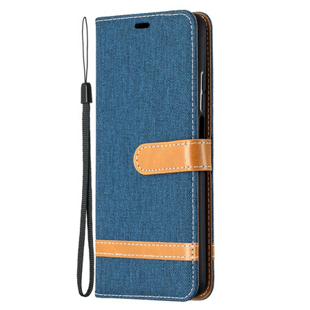 Xiaomi Mi 10T / 10T Pro Fabric and Leather Effect Strap Case