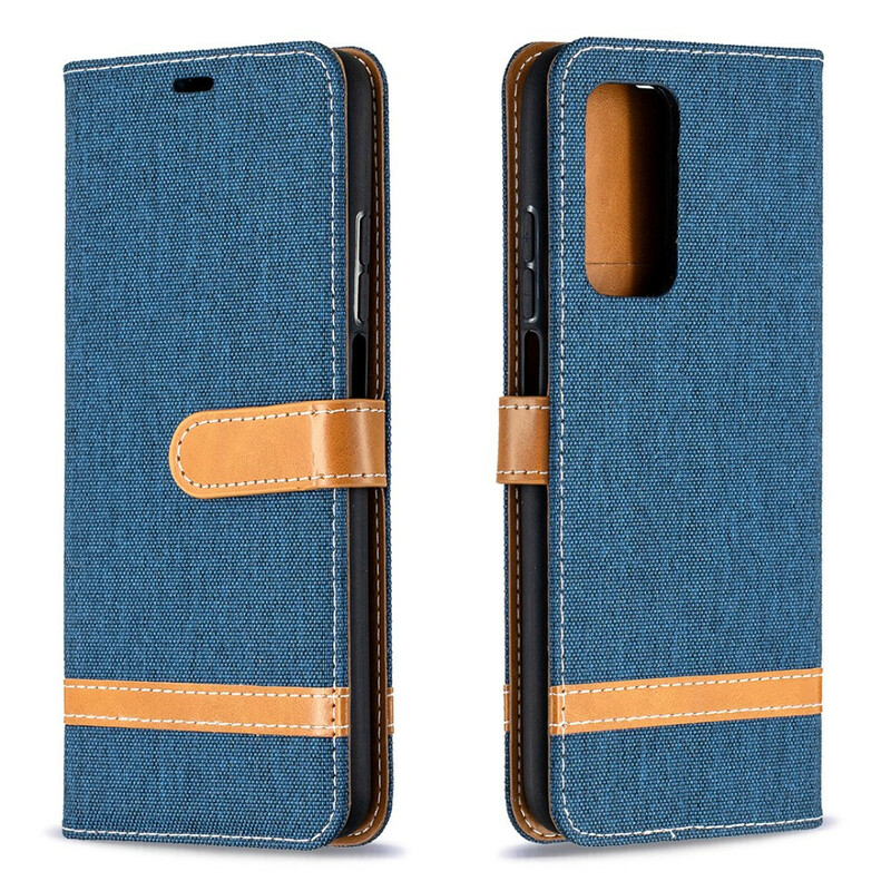Xiaomi Mi 10T / 10T Pro Fabric and Leather Effect Strap Case