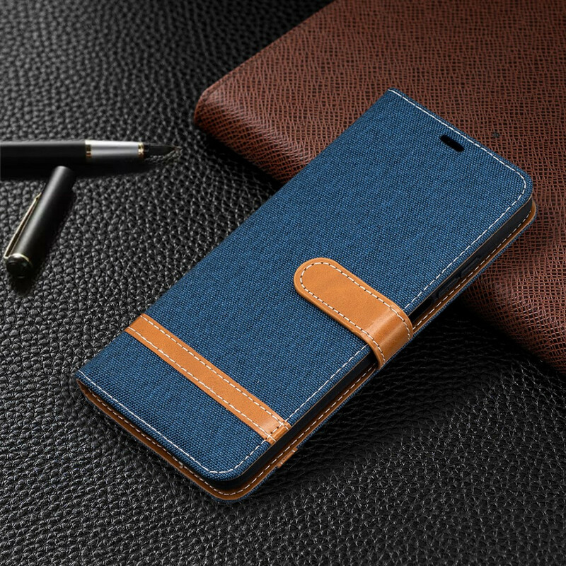 Xiaomi Mi 10T / 10T Pro Fabric and Leather Effect Strap Case