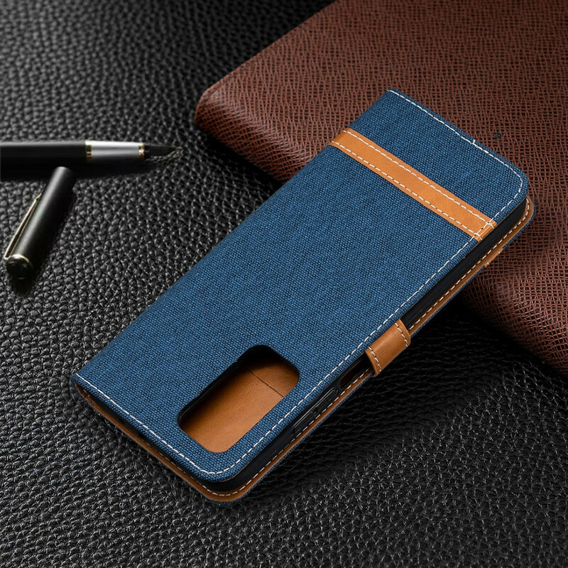 Xiaomi Mi 10T / 10T Pro Fabric and Leather Effect Strap Case