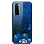 Vivo Y70 Tempered Glass Case Flowers Fantasy