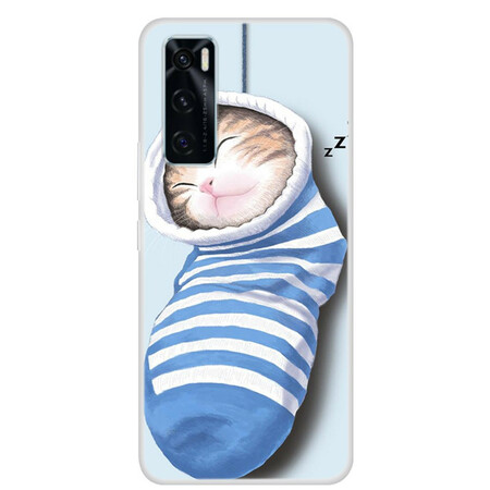 Case Vivo Y70 Chaton Endormi