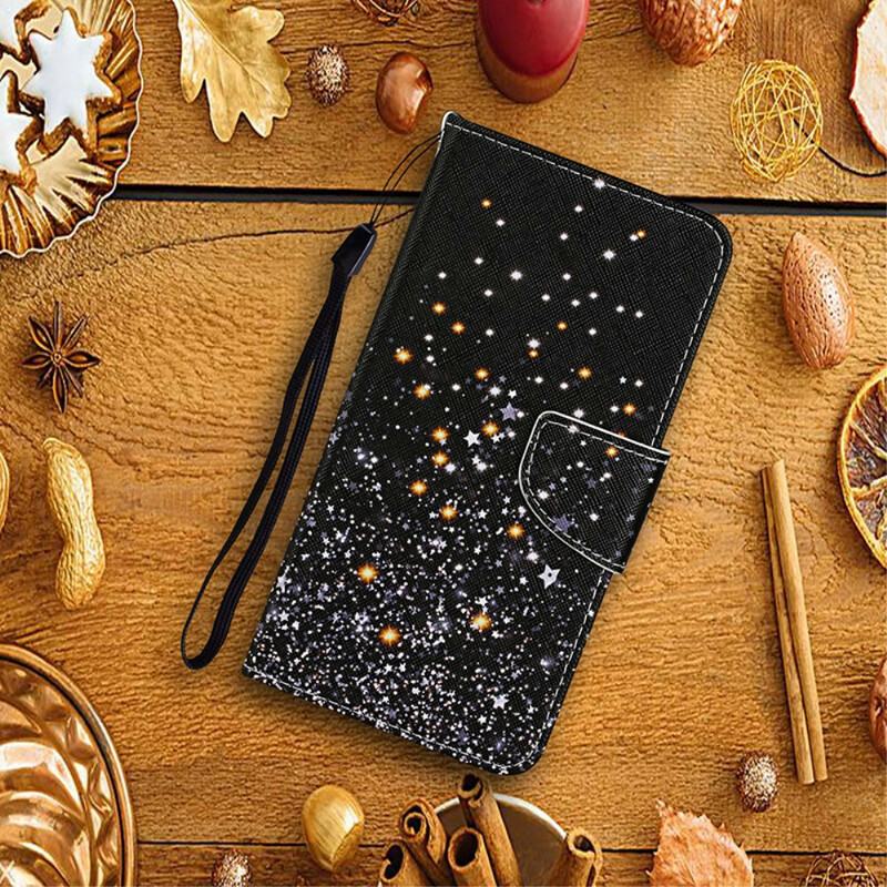 Xiaomi Mi 10T / 10T Pro Star and Glitter Case with Strap