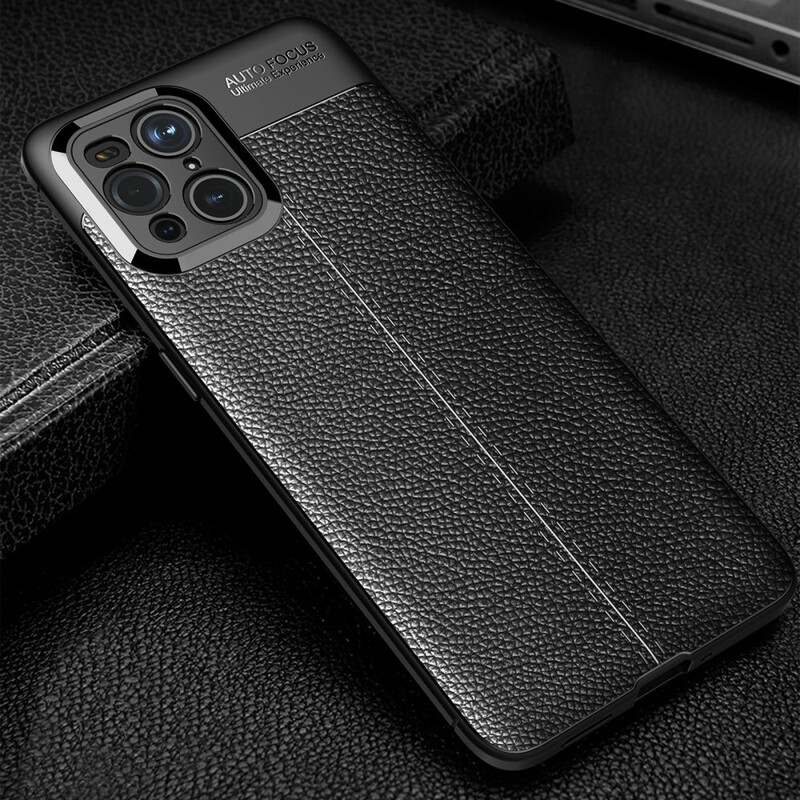 Oppo Find X3 / X3 Pro Leather Case Lychee Effect Double Line