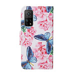 Case Xiaomi Mi 10T / 10T Pro Floral Butterflies Lanyard