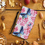 Case Xiaomi Mi 10T / 10T Pro Floral Butterflies Lanyard