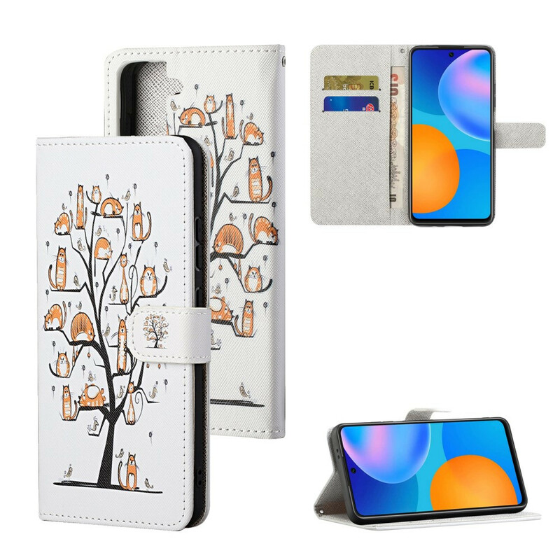 Samsung Galaxy S21 FE Funky Cats Strap Case
