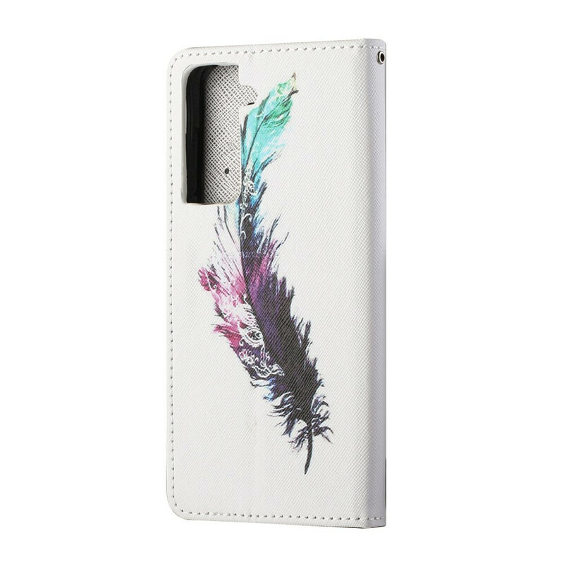 Samsung Galaxy S21 FE Feather Lanyard Case