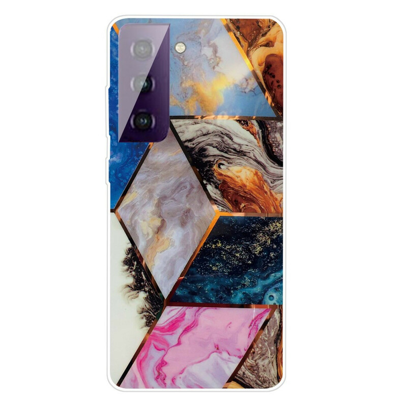 Case Samsung Galaxy S21 FE Marble Geometric Variable