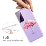Cover Samsung Galaxy S21 FE Umbrella in Pink