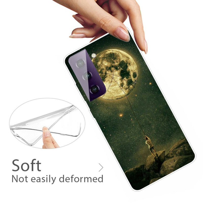 Case Samsung Galaxy S21 FE Flexible Moon Man