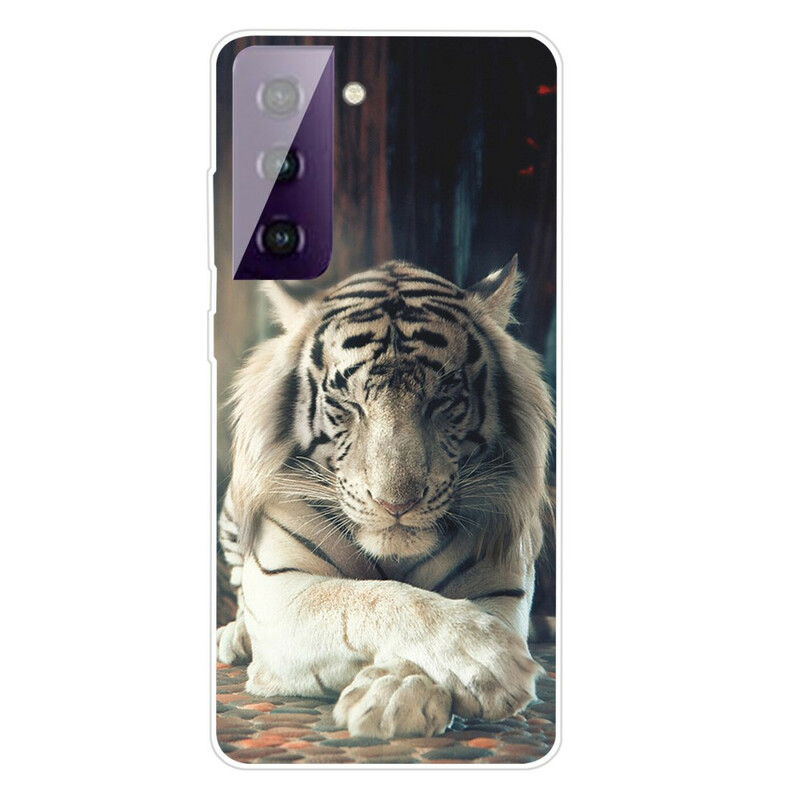 Case Samsung Galaxy S21 FE Flexible Tiger
