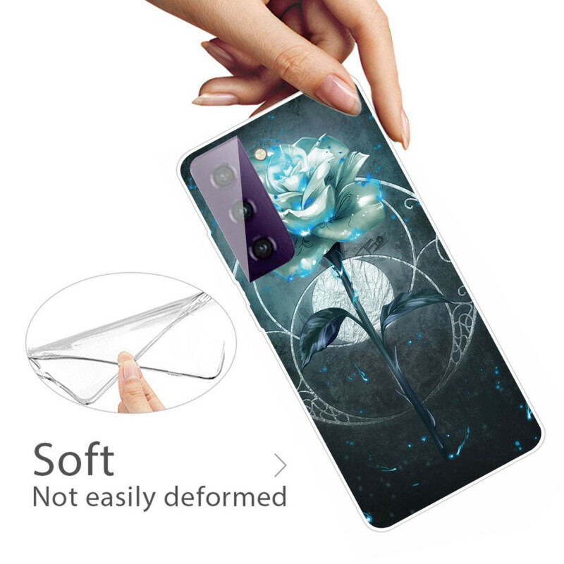 Case Samsung Galaxy S21 FE Flexible Rose Verte