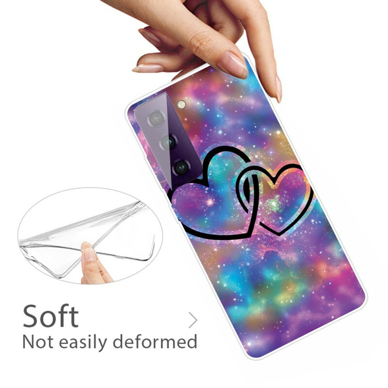Cover Samsung Galaxy S21 FE Chained Hearts