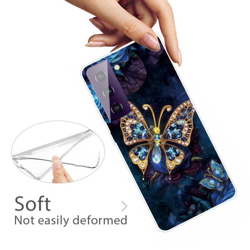 Case Samsung Galaxy S21 FE Various butterflies