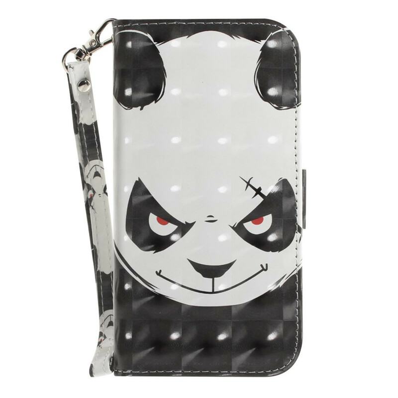 Samsung Galaxy S21 FE Angry Panda Strap Case