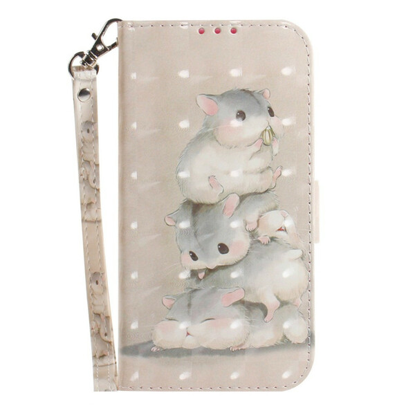 Case Samsung Galaxy S21 FE Hamsters with Strap