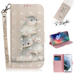 Case Samsung Galaxy S21 FE Hamsters with Strap
