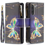 Samsung Galaxy S21 FE Case with Butterfly Zipper Pocket