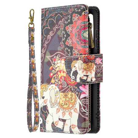 Samsung Galaxy S21 FE Case with Elephant Zipper Pocket