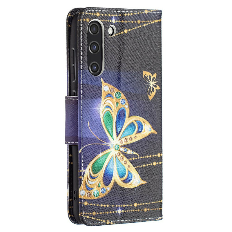 Cover Samsung Galaxy S21 FE Papillon Doré