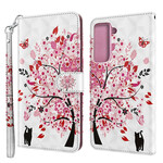 Cover Samsung Galaxy S21 FE Arbre Rose