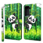 Cover Samsung Galaxy S21 FE Panda et Bambou