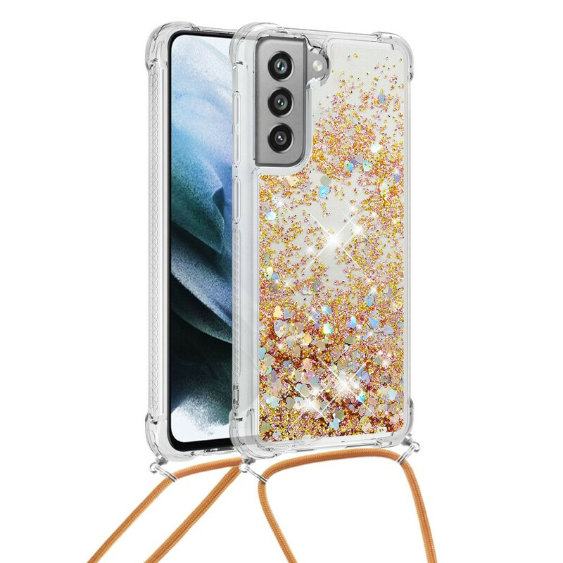 Samsung Galaxy S21 FE Glitter and String Case