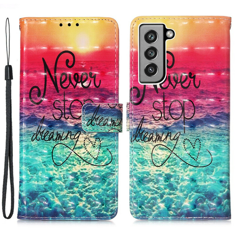 Cover Samsung Galaxy S21 FE Never Stop Dreaming