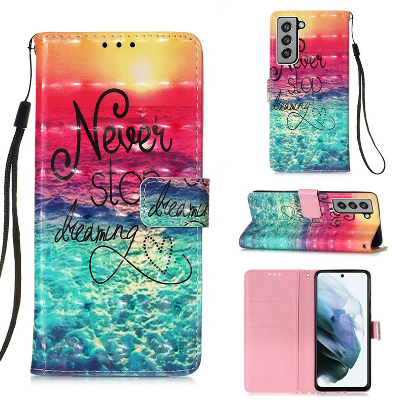 Cover Samsung Galaxy S21 FE Never Stop Dreaming