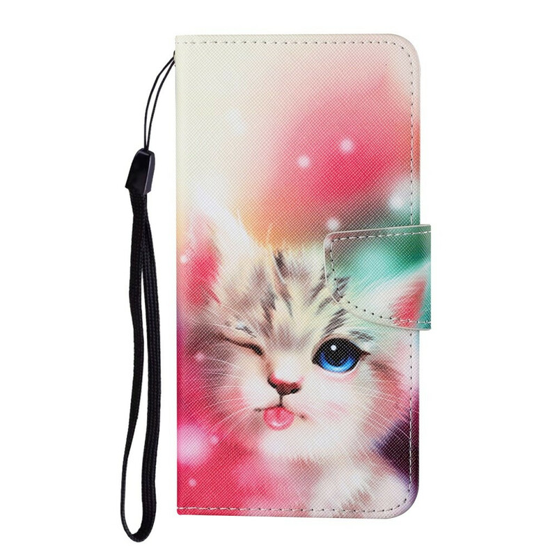 Case Samsung Galaxy S21 FE Cat Stories with Lanyard