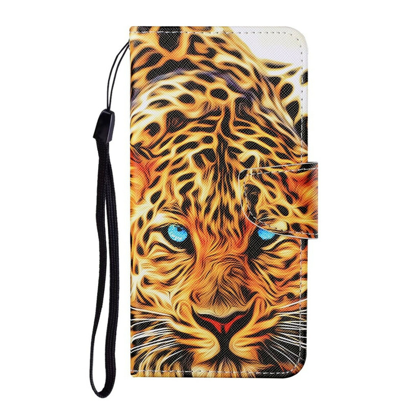 Samsung Galaxy S21 FE Tiger Case with Strap