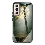 Case Samsung Galaxy S21 FE Tempered Glass Moon Man