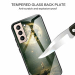 Case Samsung Galaxy S21 FE Tempered Glass Moon Man