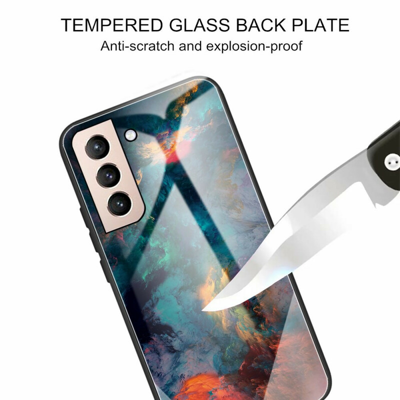 Samsung Galaxy S21 FE Sky Tempered Glass Case