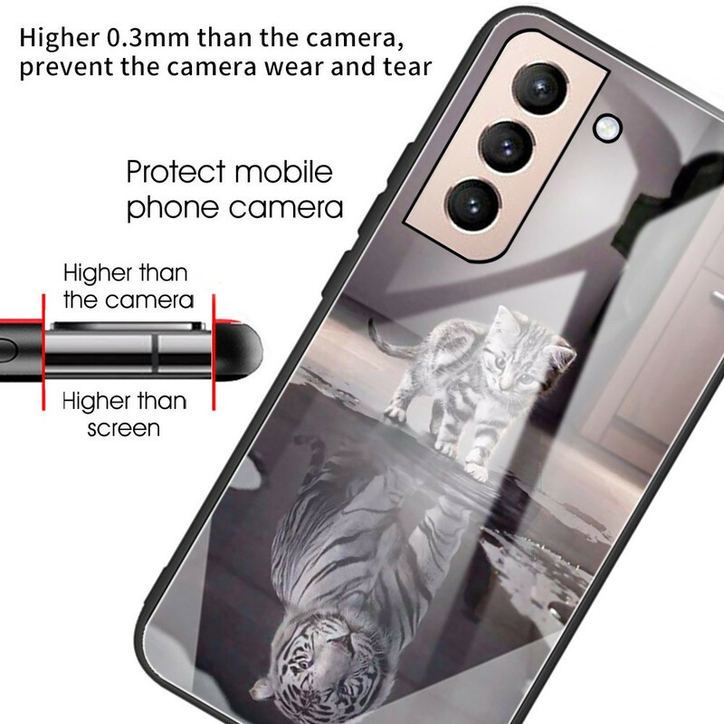 Case Samsung Galaxy S21 FE Tempered Glass Ernest the Tiger