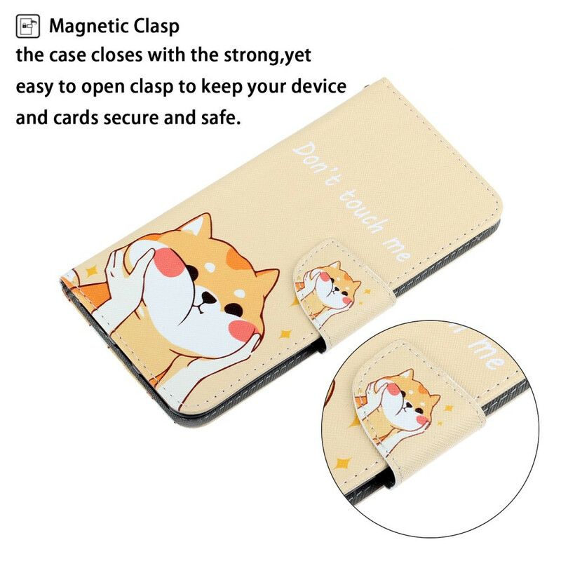 Case Samsung Galaxy S21 FE Cat Don't Touch Me with Lanyard
