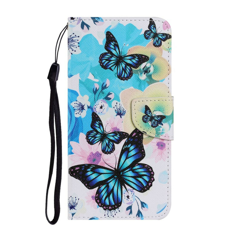 Samsung Galaxy S21 FE Case Butterflies and Summer Flowers