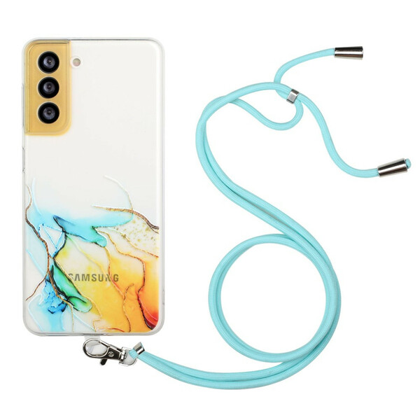 Samsung Galaxy S21 FE Marble String Case