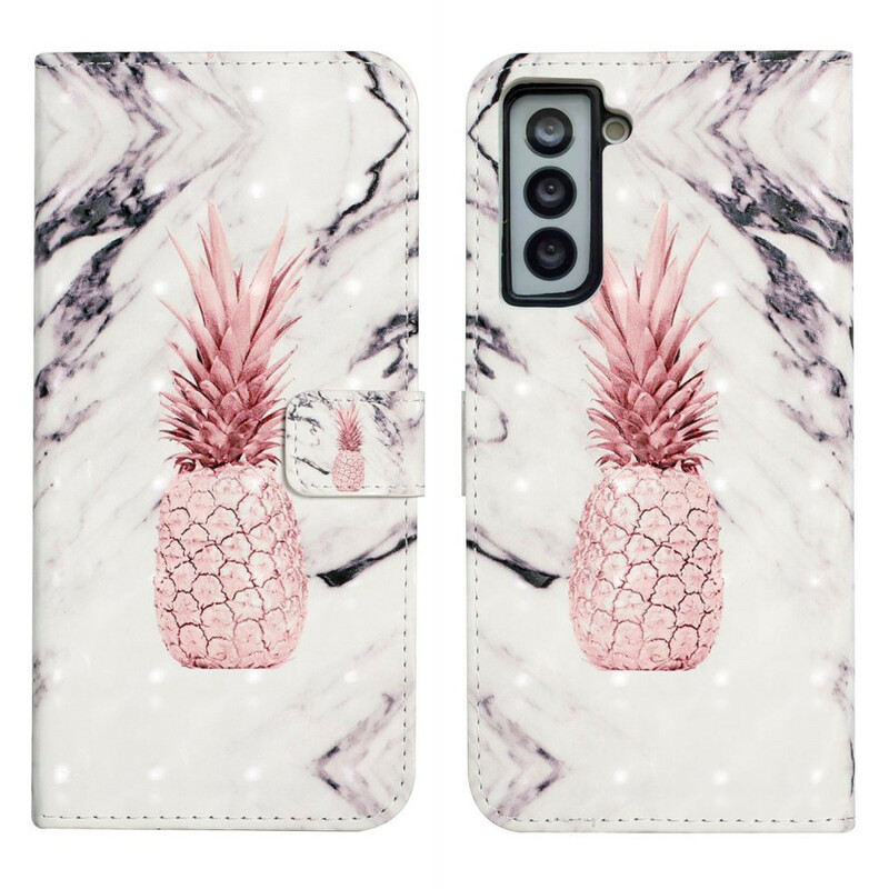 Samsung Galaxy S21 FE Light Spot Pineapple Case
