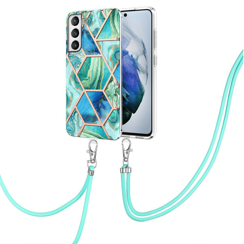 Samsung Galaxy S21 FE Premium Marble String Case