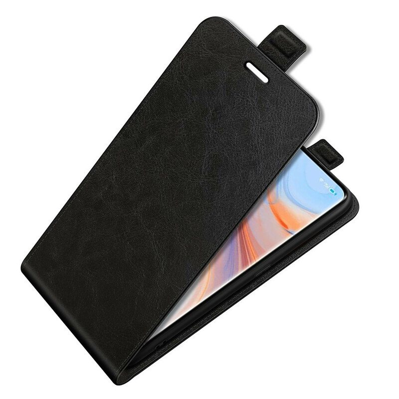 Cover Oppo Find X3 Neo Rabat Vertical Effet Cuir