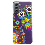 Case Samsung Galaxy S21 FE Owl Mandala Fluorescent