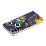 Case Samsung Galaxy S21 FE Owl Mandala Fluorescent