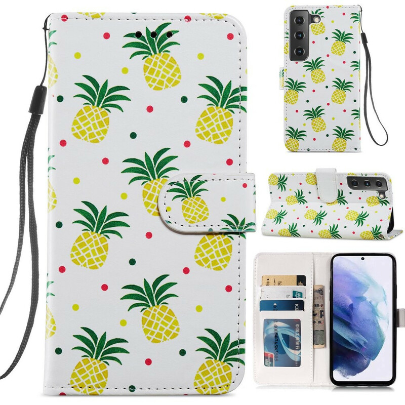 Cover Samsung Galaxy S21 FE Multiples Ananas