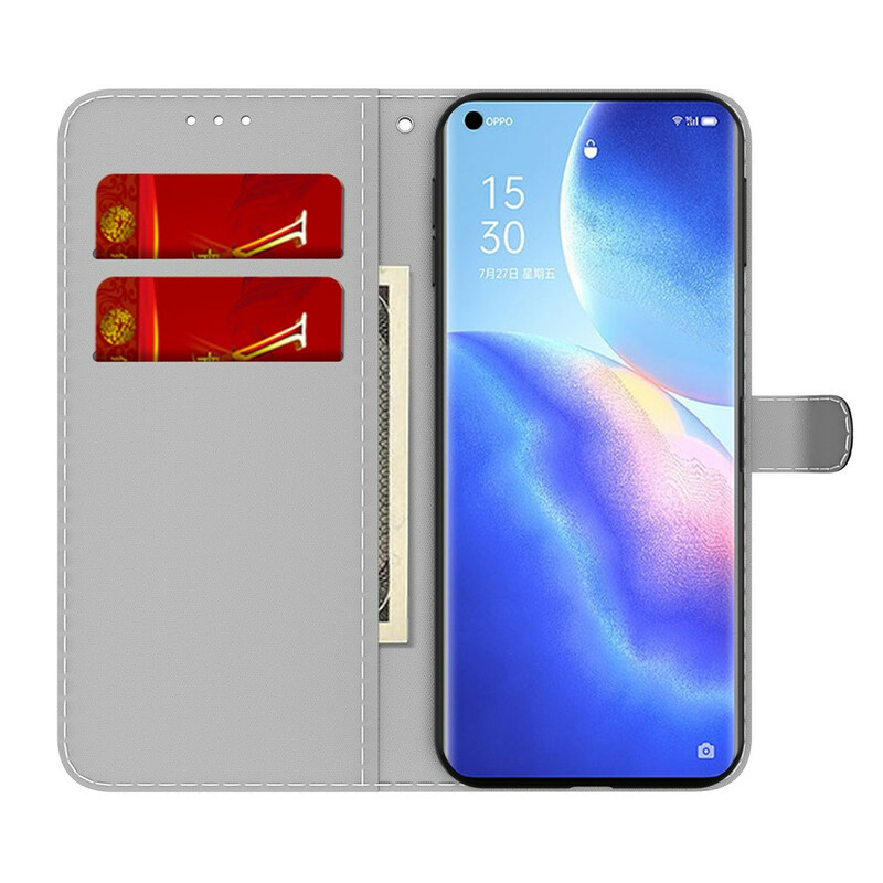 Cover Oppo Find X3 Neo Motif Abstrait