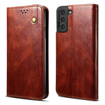 Flip Cover Samsung Galaxy S21 FE Simili Cuir Ciré