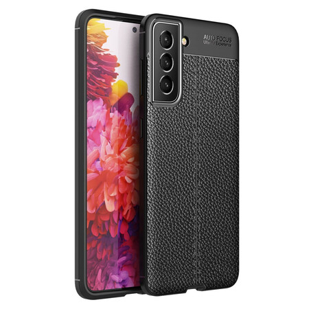 Samsung Galaxy S21 FE Leather Case Lychee Effect Double Line